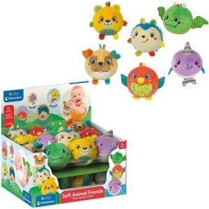 Clementoni 17683 Sonajero Animales de peluche, multicolor, talla única Clementoni 17683 Sonajero Animales de peluche, multicolor, talla única