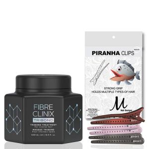 Fibre Clinix Tribond Treatment – Pinzas de piranha de 16.9 onzas y M Hair Designs (paquete 2 artículos) Fibre Clinix Tribond Treatment – Pinzas de piranha de 16.9 onzas y M Hair Designs (paquete 2 artículos)