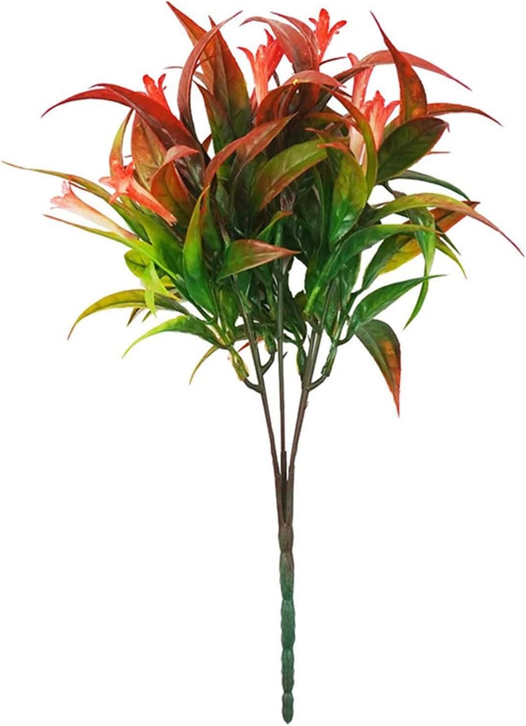 FRAKYEN Plantas de plástico para exteriores, resistentes a los rayos UV, no se decoloran, plantas artificiales para exteriores, flores tropicales