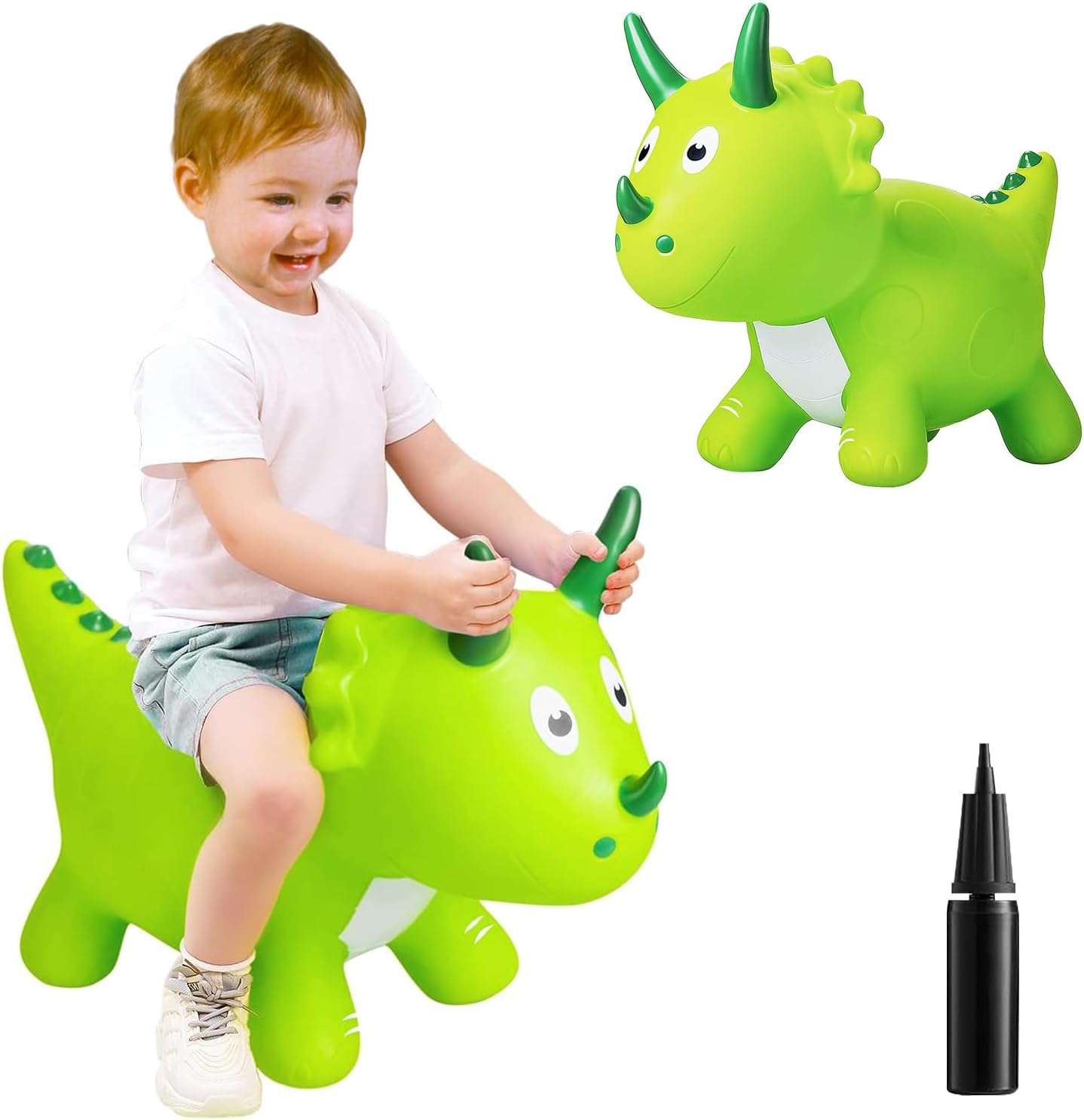 ZHUYNXIR Juguete inflable de dinosaurio animoso, juguete de dinosaurio saltador, juguete de salto favorito de los niños. Perfecto para cumpleaños,