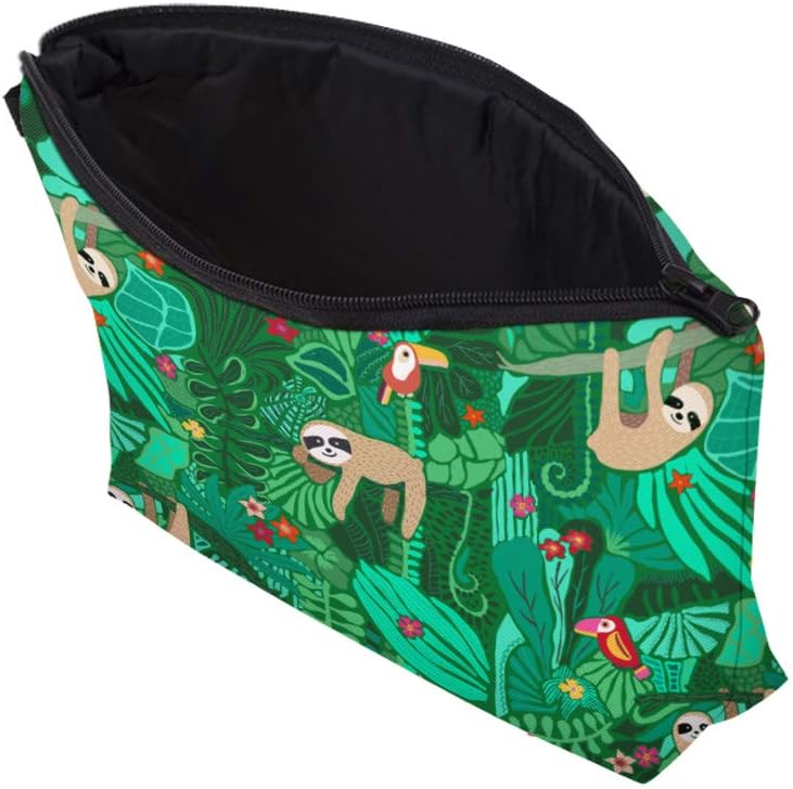 Loomiloo – Bolsa de maquillaje para mujer, espaciosa, ideal para viajes, impermeable, adorable, organizador de llamas, para regalo