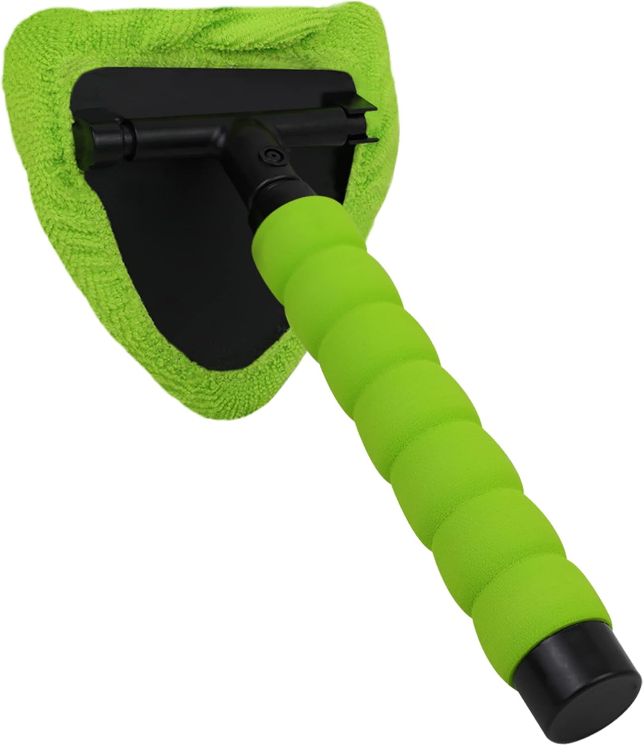 Tidy Monster Herramienta de limpieza de parabrisas, limpiador de ventana de automóvil de microfibra con 4 almohadillas de microfibra reutilizables y