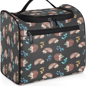 Erizos Animals Pattern Travel Toiletry Bag Water-Resistant Makeup Cosmetic Bag with Hanging Hook Large Capacity Makeup Organizer for Women Travel Erizos Animals Pattern Travel Toiletry Bag Water-Resistant Makeup Cosmetic Bag with Hanging Hook Large Capacity Makeup Organizer for Women Travel