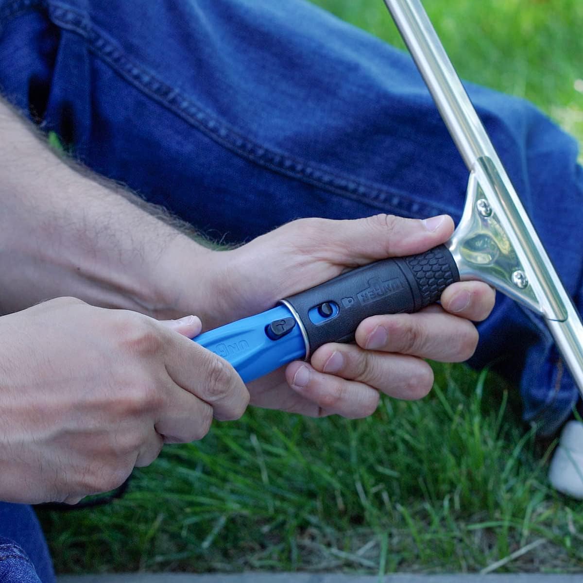 Unger Professional Connect & Clean – Poste telescópico multiusos de 6 a 18 pies con abrazadera de deslizamiento rápido, limpieza de ventanas, polvo,