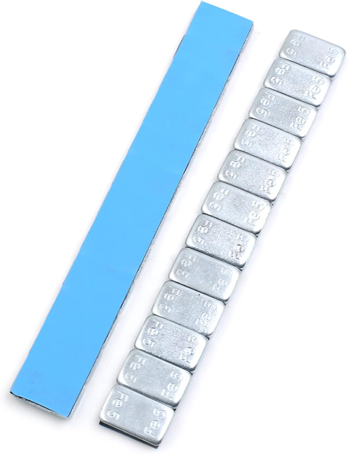 Tiras autoadhesivas de 2.1 oz para pesas de equilibrio de rueda para motocicleta, 5.512 x 0.748 in, 5 unidades