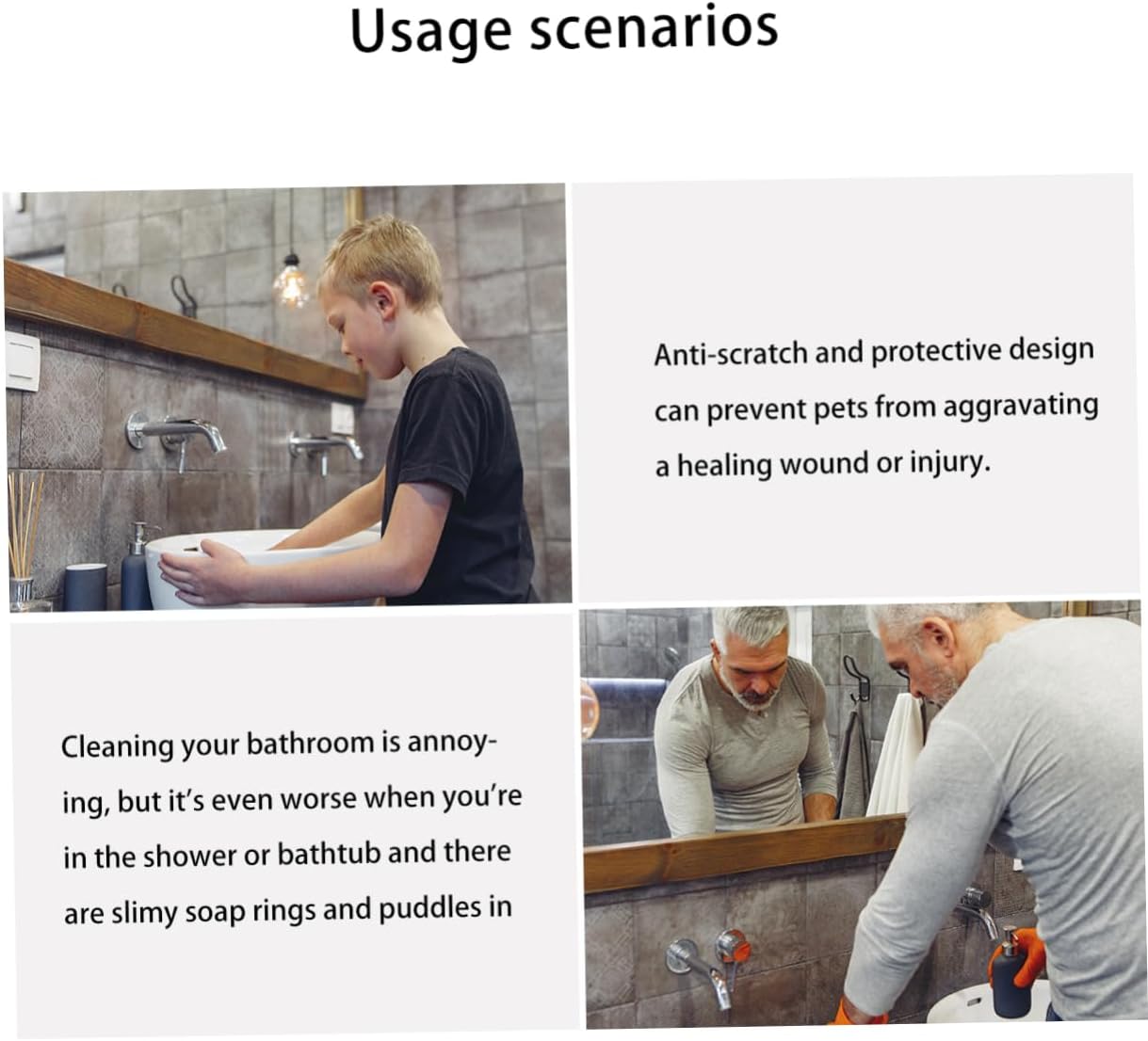 Zerodeko Soporte para jabonera de pared, soporte para jabón montado en la pared, organizador de fregadero de cocina, soporte de jabón de ducha,