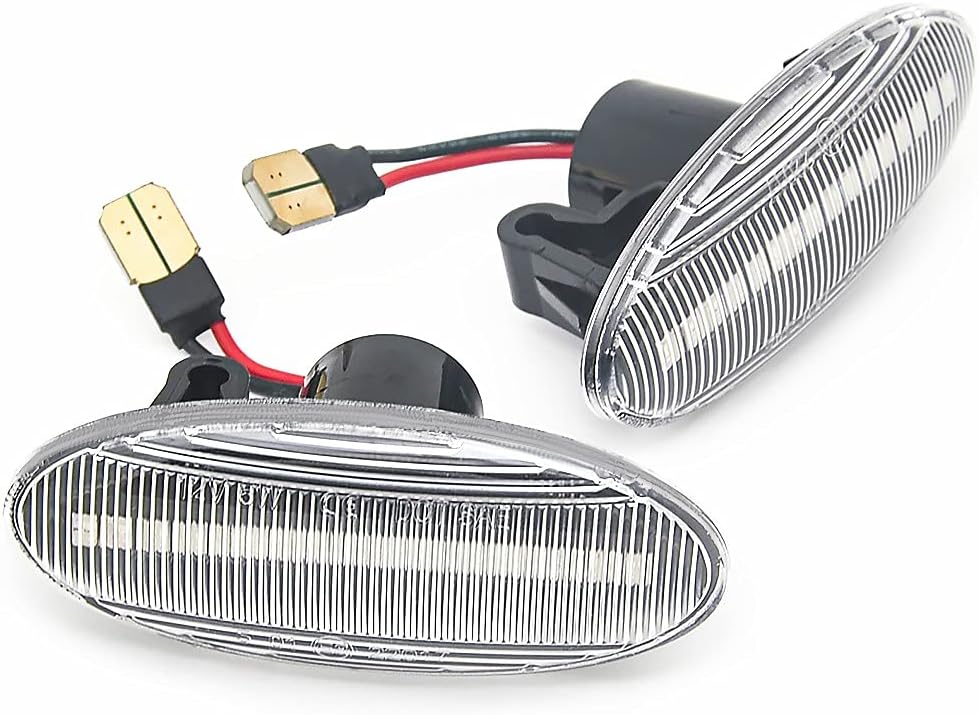 Meimeier Luces de marcador laterales LED Luz de señal de giro dinámica para Nissan Qashqai J10 X-trail T31 Cube Juke Leaf Micra Micra K13 Note E11
