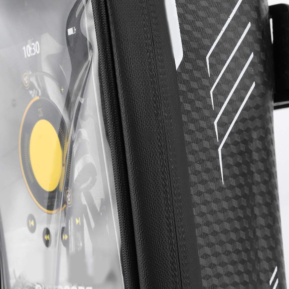 Bolsa de marco frontal para teléfono de bicicleta, resistente al agua, EVA, bolsa para manillar de bicicleta, soporte para teléfono Tpu transparente