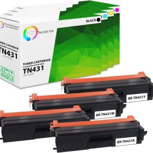 TCT Cartucho de tóner prémium compatible con TN431 TN-431 TN431BK TN431C TN431M TN431Y para impresoras Brother HL-L8260CDW L8360CDW L8360CDWT, TCT Cartucho de tóner prémium compatible con TN431 TN-431 TN431BK TN431C TN431M TN431Y para impresoras Brother HL-L8260CDW L8360CDW L8360CDWT,