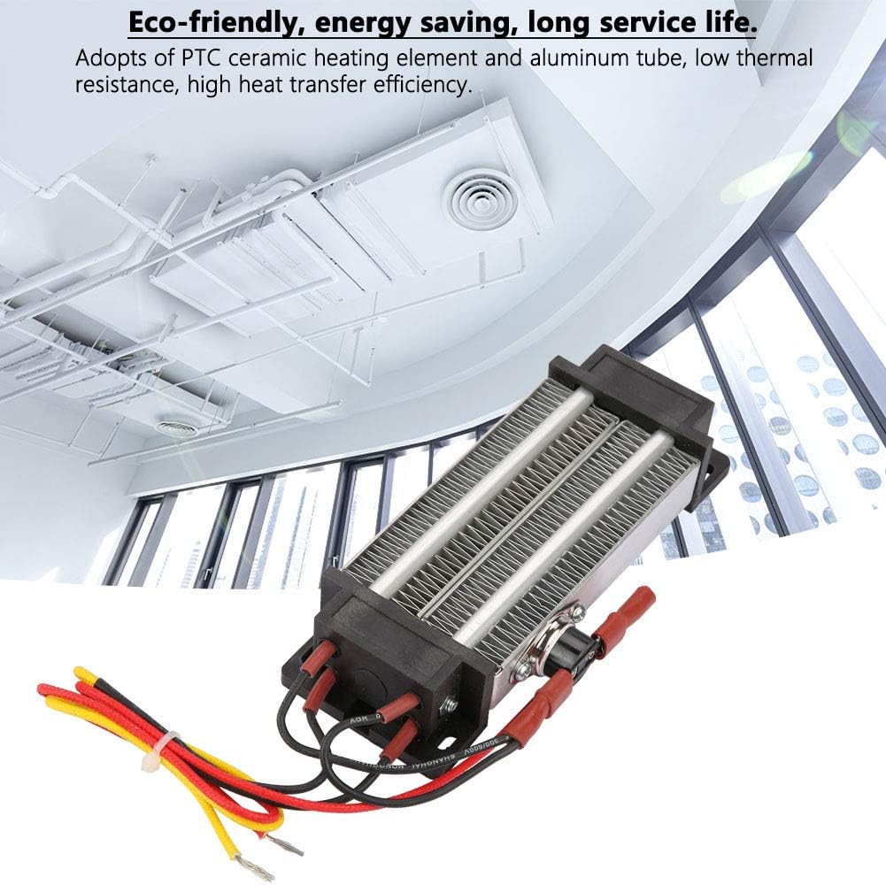 Calentador de aire de cerámica PTC, calefacción, calentador de ventilador de aire acondicionado, termostato automático de 500 W, con protector de