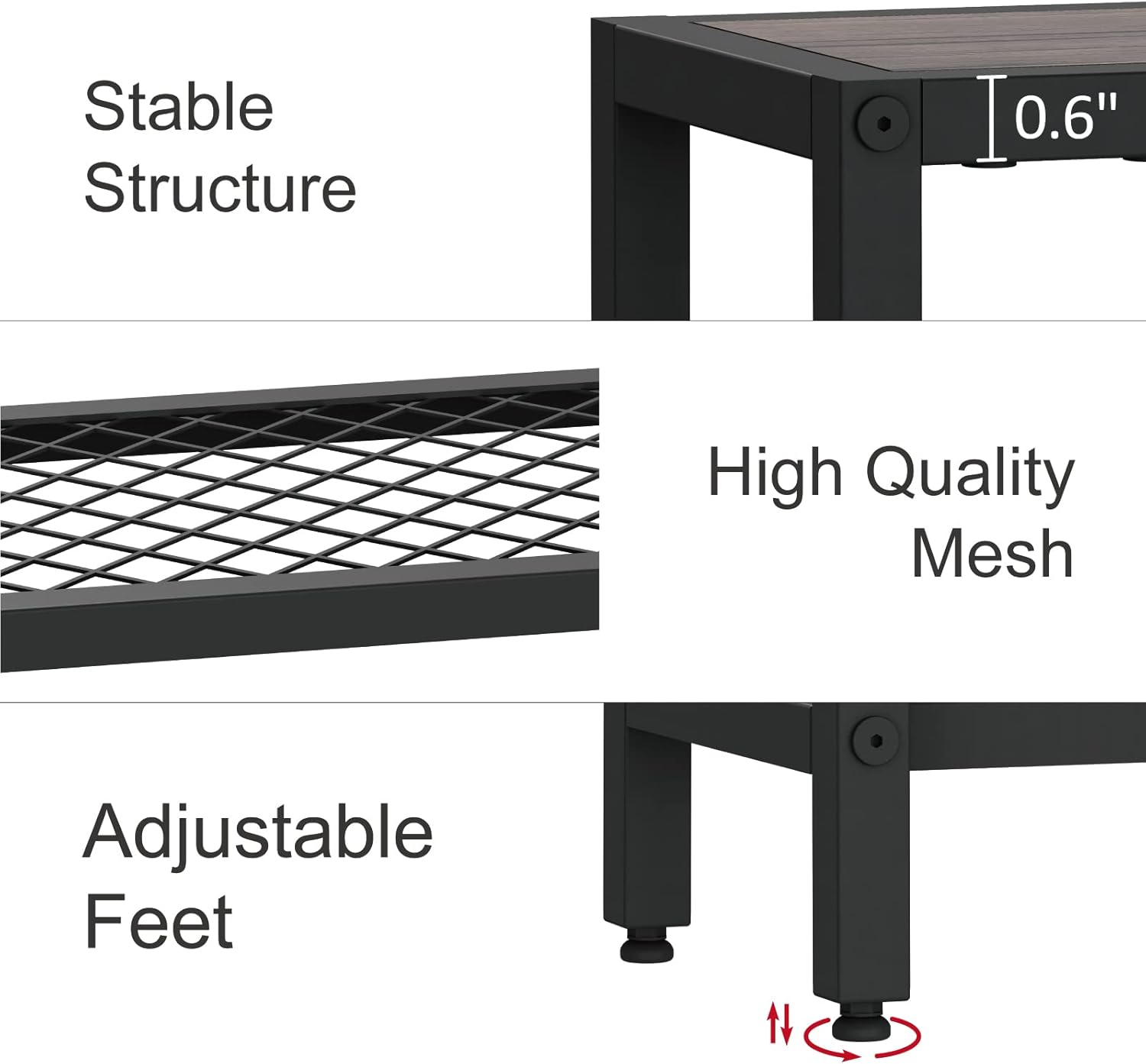 YEAR COLOR Mesa consola de 31.5 pulgadas, mesa de entrada de 2 niveles, mesa de sofá estrecha larga, mesa de sofá industrial con marco de acero para
