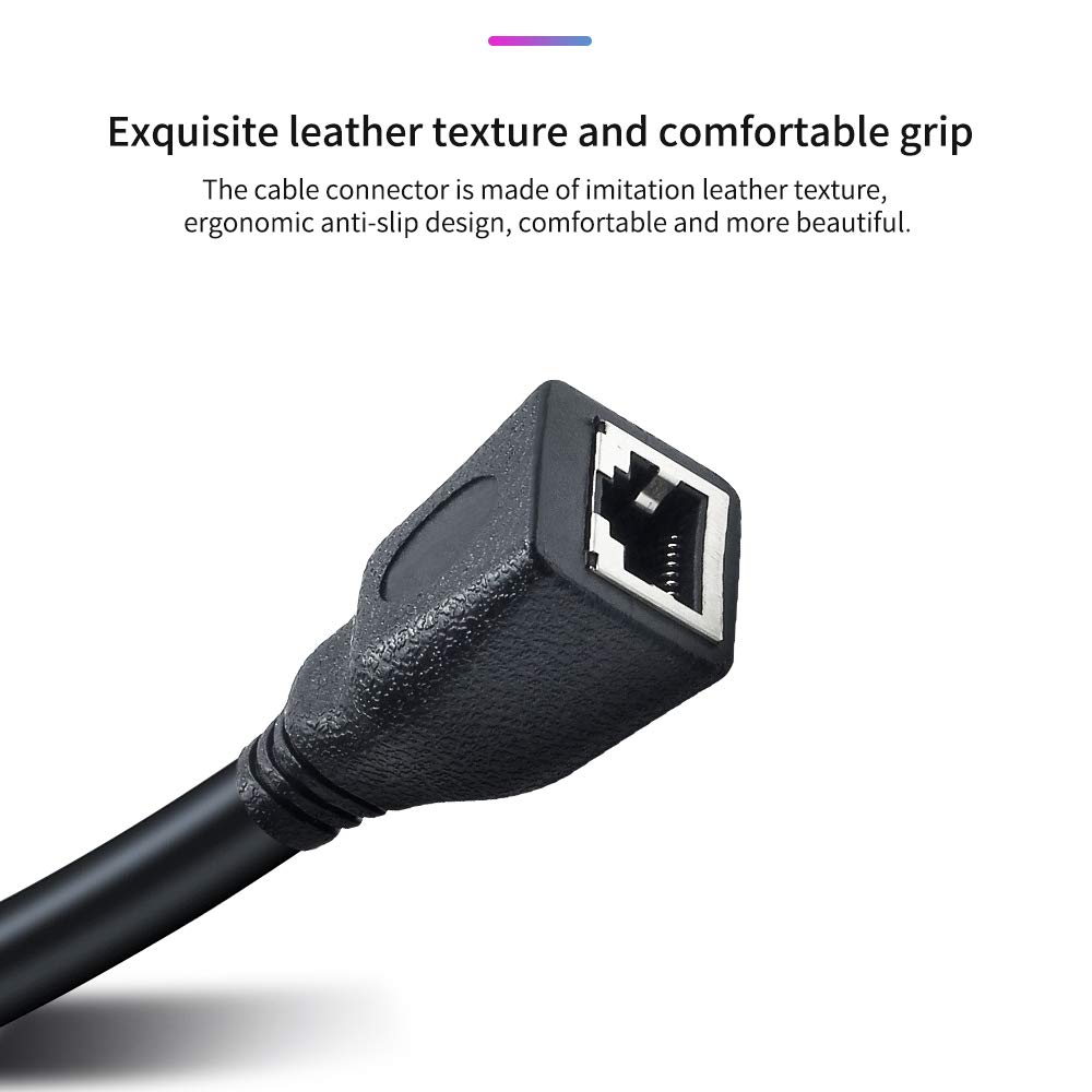 SiYear XLR – Cable adaptador RJ45 de 5 pines, XLR macho de 5 pines a RJ45 y XLR de 5 pines hembra a RJ45 hembra DMX Ethernet adaptador convertidor