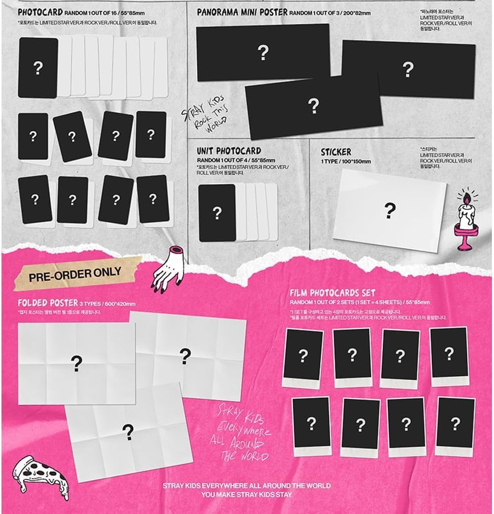 Stray Kids -STAR (ROCK-STAR) 8 Mini álbum PHOTOBOOK Ver (ROCK)