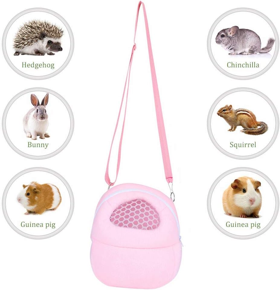 Yosoo Bolsas respirables para transporte de perro, hámster, erizo africano, mochila y bolso de mano para trasporte de gatos y mascotas, s
