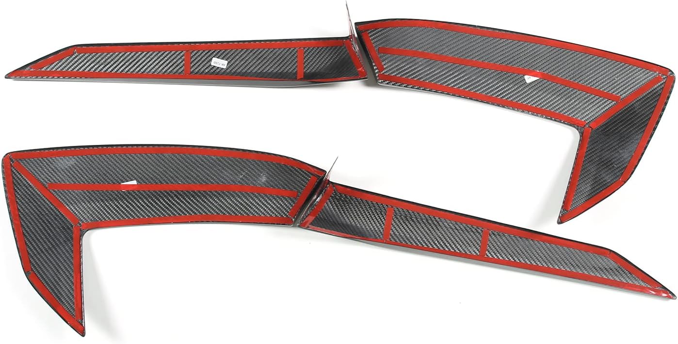 Cubierta de salida de aire exterior de fibra de carbono 100% real para Chevrolet Corvette C8 2020-2023, accesorios de ventilación lateral de