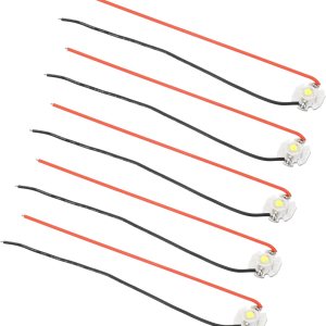 PATIKIL Bombilla LED de chip de 0.6 pulgadas, paquete de 5 cuentas de luz COB de substrato de aluminio de 700 mA 3 W con alambre para accesorios de PATIKIL Bombilla LED de chip de 0.6 pulgadas, paquete de 5 cuentas de luz COB de substrato de aluminio de 700 mA 3 W con alambre para accesorios de