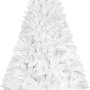 Sibosen Árbol de Navidad artificial blanco de alta calidad de 6 pies para decoración de fiestas en interiores y exteriores con 1000 puntas de rama, Sibosen Árbol de Navidad artificial blanco de alta calidad de 6 pies para decoración de fiestas en interiores y exteriores con 1000 puntas de rama,