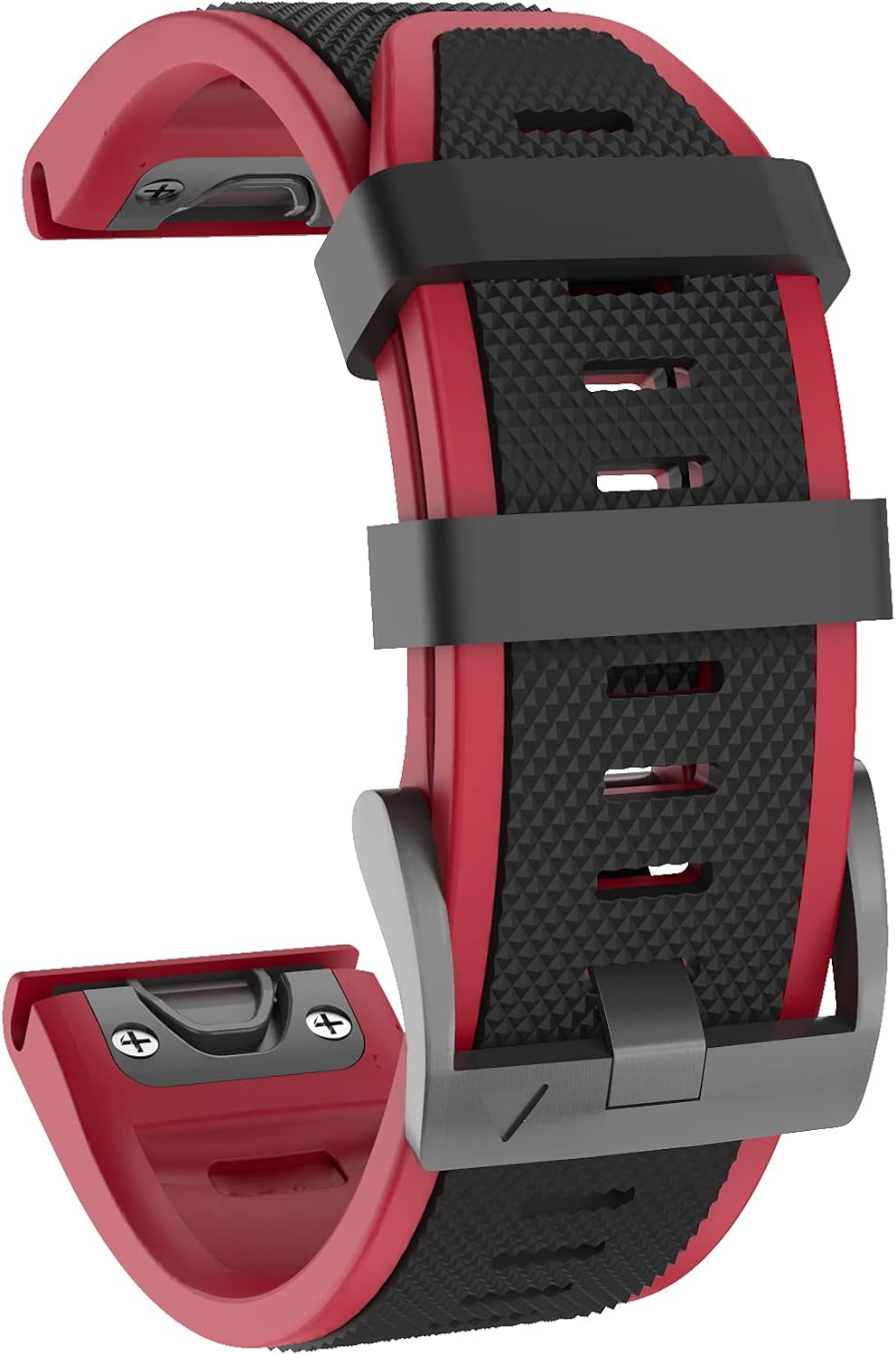 OVERSTEP Compatible con Fenix 5X Band, correa deportiva de 0.066 pulgadas (1.024 in), correa de silicona de repuesto para Garmin Fenix 5X PlusFenix
