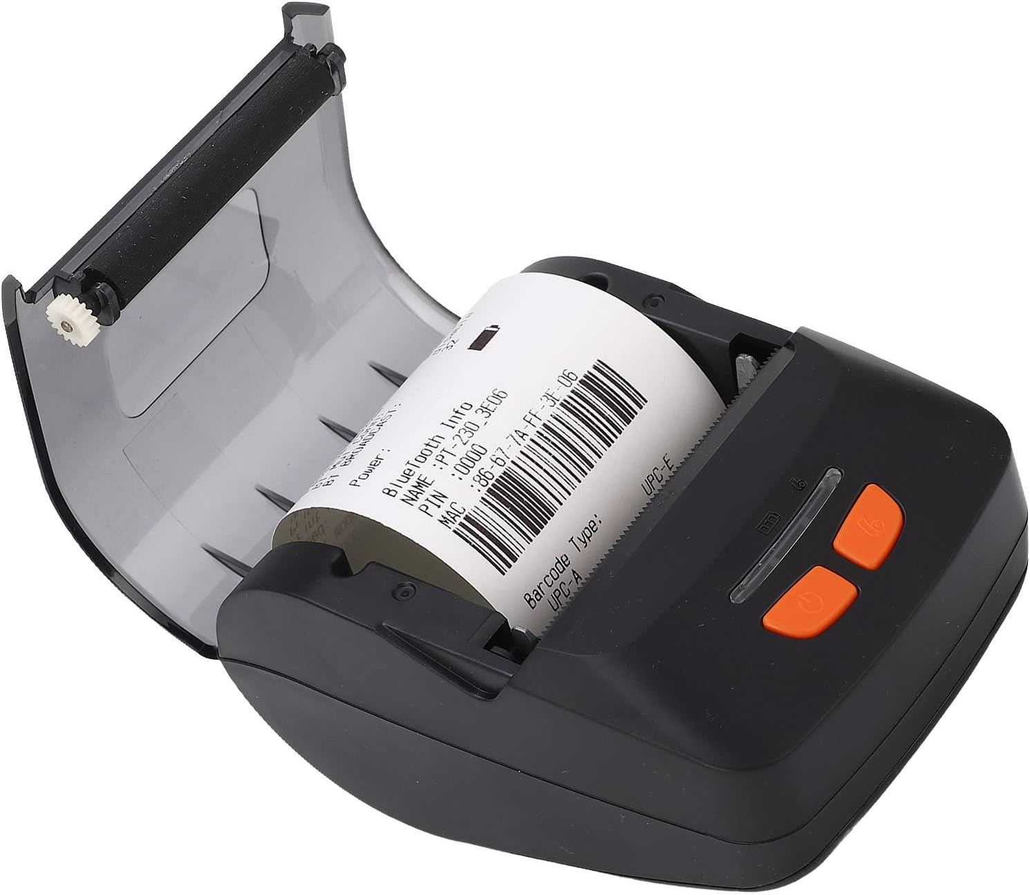 Mini impresora térmica de etiquetas de 1.890 in portátil inalámbrico recibo billete billete POS máquina de impresión negro