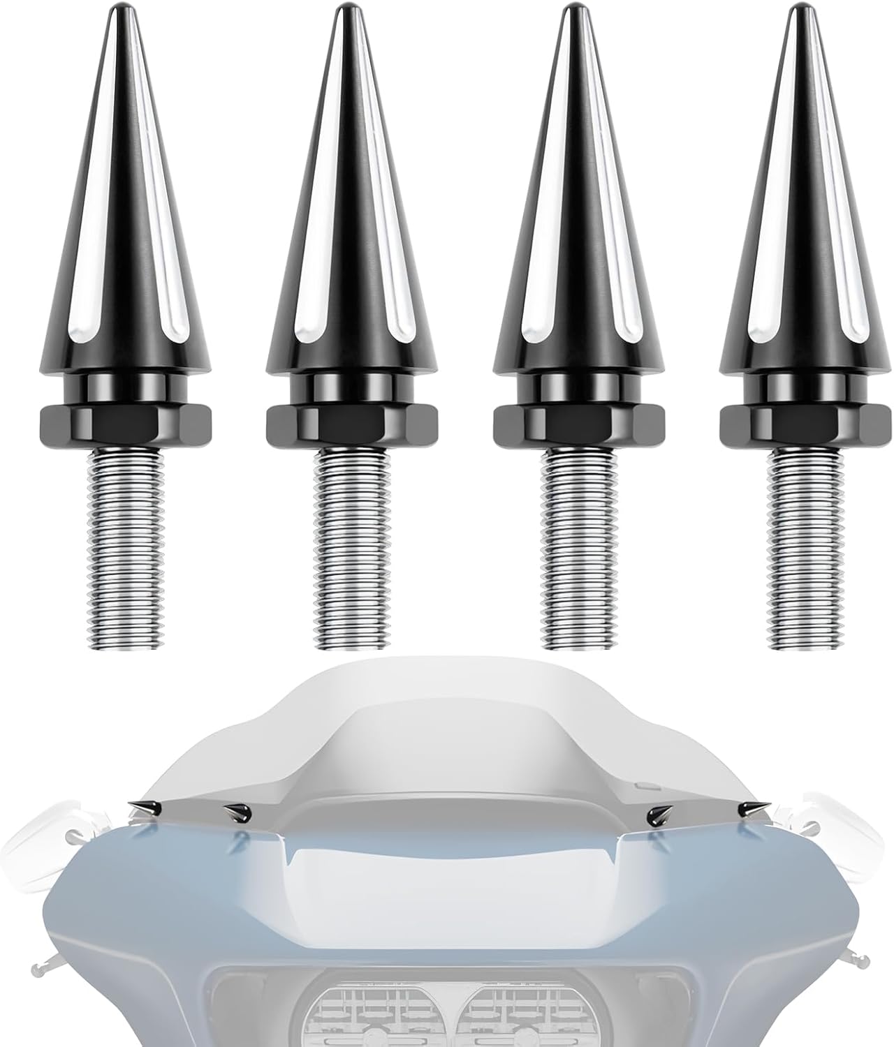 Tornillos para parabrisas de motocicleta, tornillos de parabrisas para Harley Road Glide 2015-2023, tornillo de ajuste de parabrisas negro