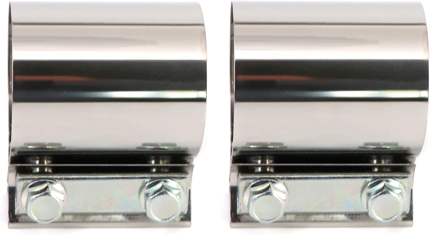 2.75 “Acero inoxidable Butt Joint Escape Clamp Band Coupler Sleeve Usado para tubos de escape, extremos de silenciador y conexión del sistema de