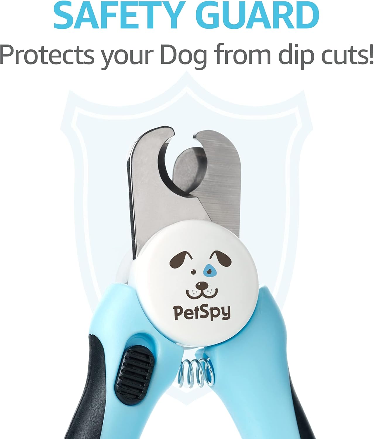 PetSpy El mejor cortaúñas y recortador de uñas para perros con sensor rápido, cuchillas afiladas, protector de seguridad para evitar cortes