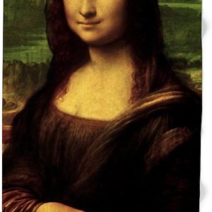 CafePress Mona Lisa – Toalla de playa grande, toalla suave con diseño único CafePress Mona Lisa – Toalla de playa grande, toalla suave con diseño único