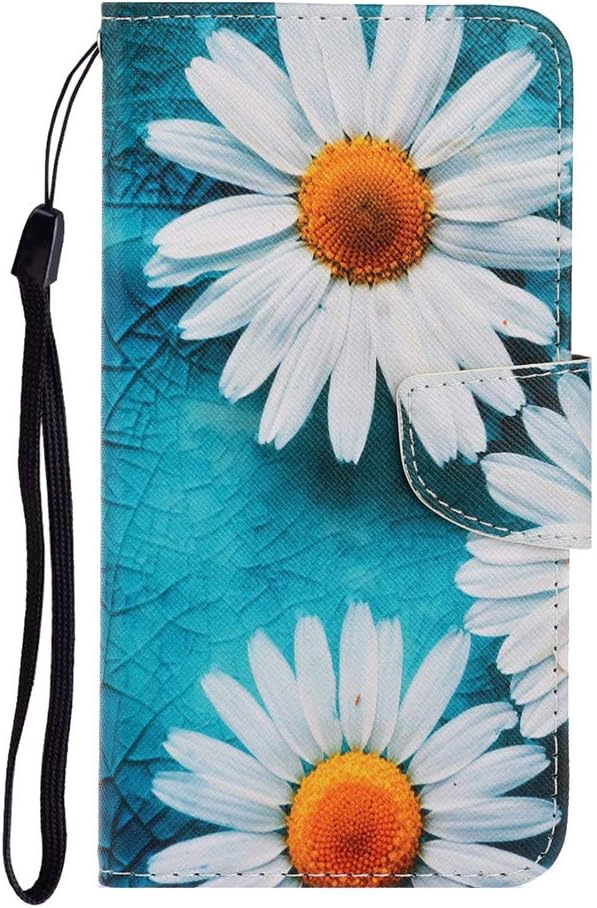 Funda pintada para Samsung Galaxy Note 10 elegante cuero Shell cierre magnético cartera protectora Shackproof funda con correa de muñeca para