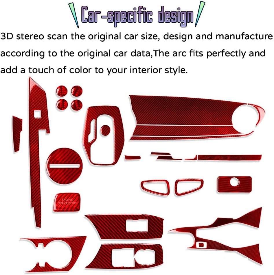 Accesorios interiores personalizados, juego completo de 26 piezas para Chevrolet Camaro 2016 2017 2018 2019 2020 2021 2022 cubierta de consola