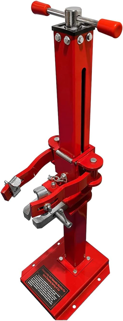 HTTMT – Compresor de resorte automático para vehículos hidráulicos de servicio pesado rojo Mano, compresor de bobina de resorte, mango de elevación