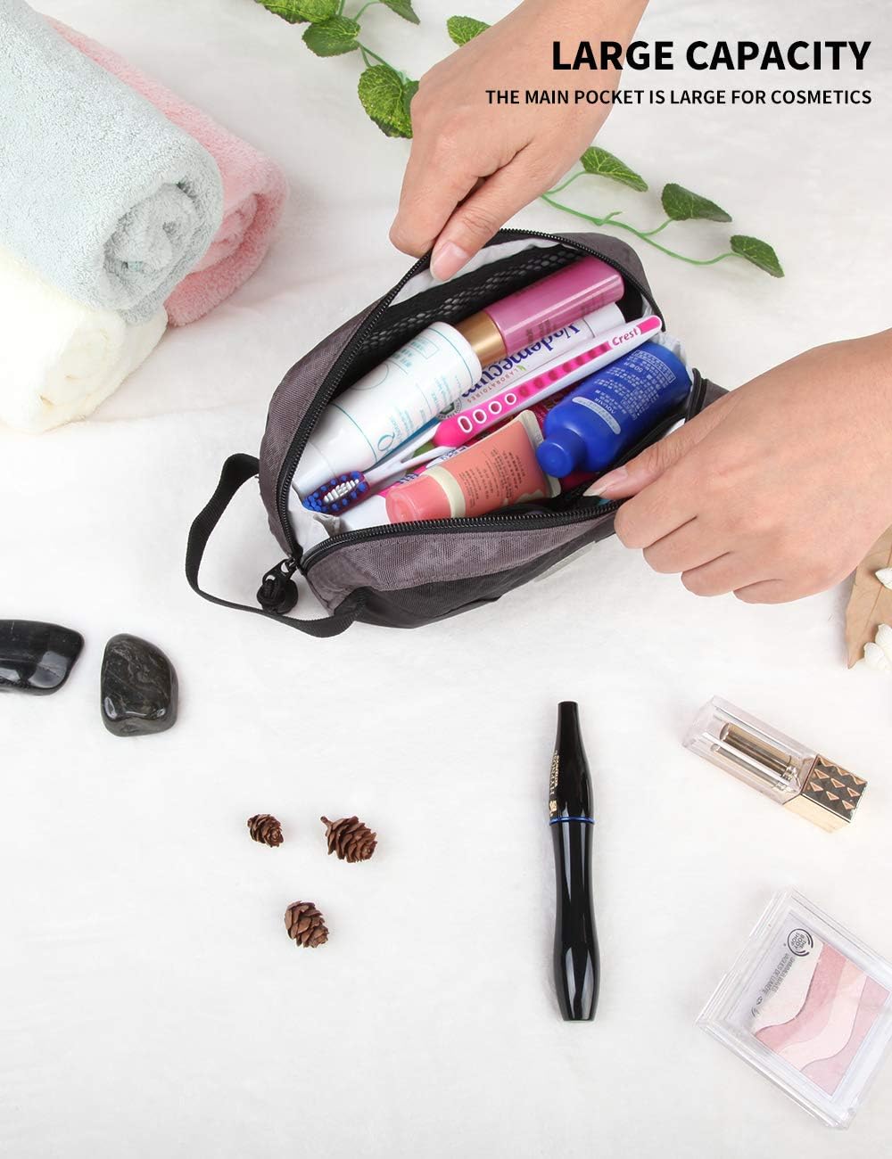 GOX Neceser de viaje Dopp Kit caso para hombres multifunción bolsa organizadora de embalaje
