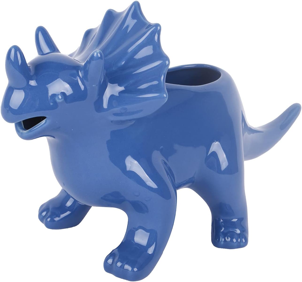 Vencer Gravy Boat Funny Novelty Stegosaurus Salsa Salsa Boat, para caldo, leche, aderezos para ensaladas, crema, azul, VHG-002B