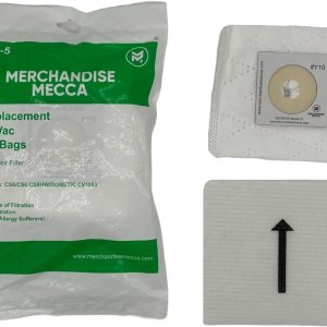 Bolsas Y10 de repuesto prémium para los modelos Intervac CS-6, CS-8 y CS-10 Contiene 5 bolsas de tela y 1 filtro de motor Reemplaza OEM # Y10-5 Bolsas Y10 de repuesto prémium para los modelos Intervac CS-6, CS-8 y CS-10 Contiene 5 bolsas de tela y 1 filtro de motor Reemplaza OEM # Y10-5