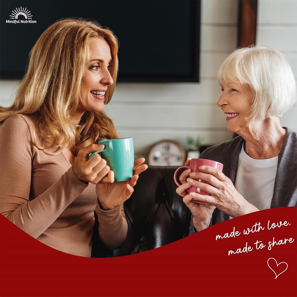 Mindful Nutrition Grandmas Organic Hot Chocolate Mix I Mezcla de cacao caliente sin lácteos, mezcla de chocolate caliente a base de plantas, leche