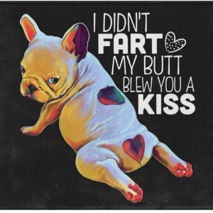 French Bulldog I Didn’t Fart My Butt Blew You A Kiss – Tapete de bienvenida para baño, antideslizante y absorbente, tapete lavable para puerta French Bulldog I Didn’t Fart My Butt Blew You A Kiss – Tapete de bienvenida para baño, antideslizante y absorbente, tapete lavable para puerta