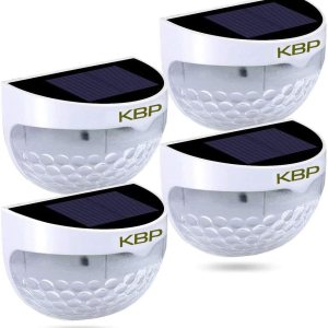 KBP – Luces solares para exteriores, a prueba de agua para la pared, la cerca, el patio, el jardín, el porche, la escalera KBP – Luces solares para exteriores, a prueba de agua para la pared, la cerca, el patio, el jardín, el porche, la escalera