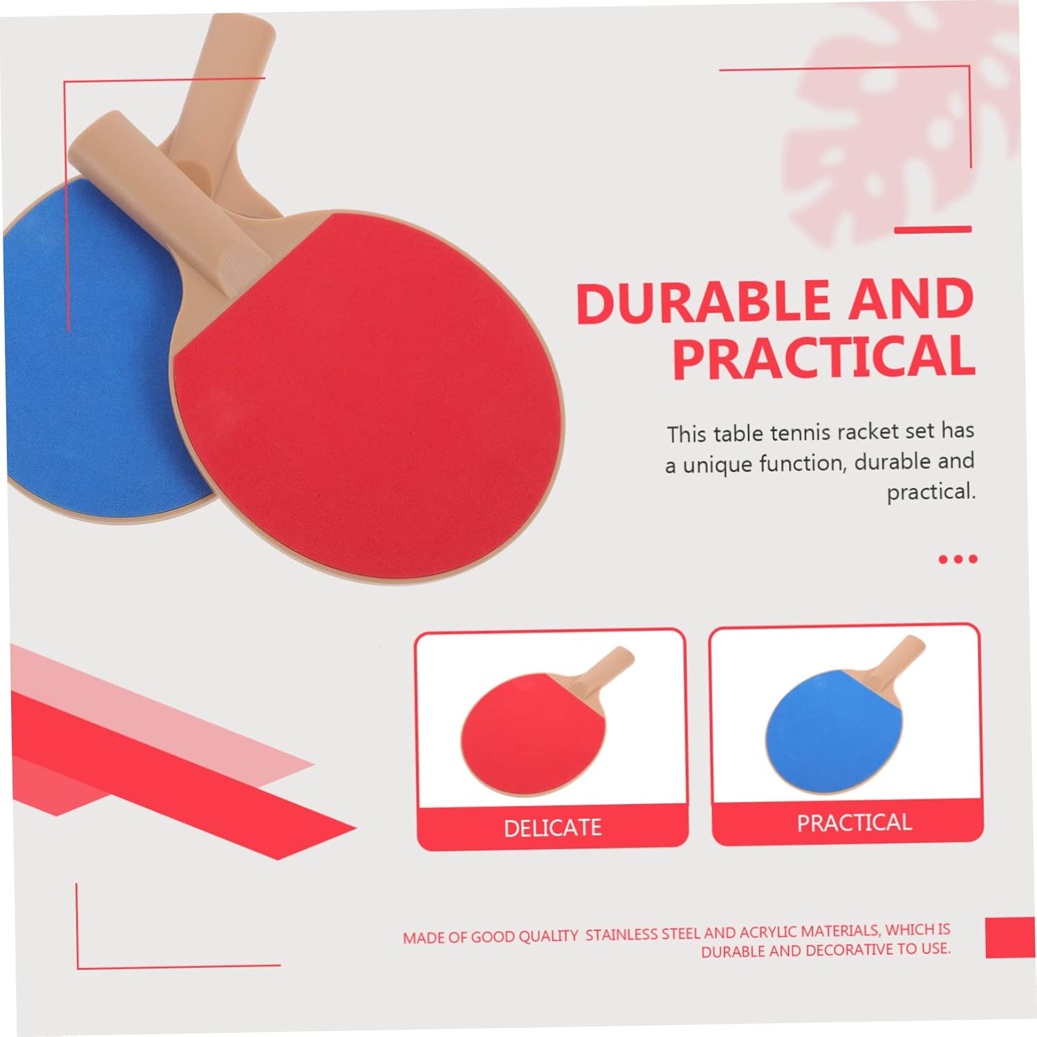 CLISPEED Juego de raqueta de tenis de mesa portátil para niños, juego de raqueta de tenis de mesa, juego de raquetas de tenis de mesa, juego de