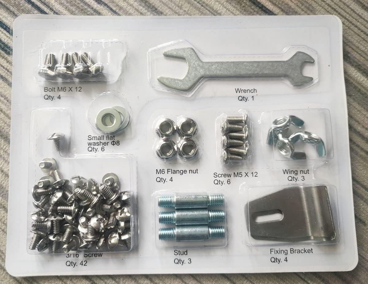 Juego de pernos maestros de calentador de propano pirámide para exteriores, juego de accesorios de repuesto para calentador de patio de tubo de