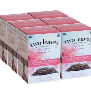 Two Leaves and a Bud Organic Bai Mu Dan, té blanco, 15 unidades (paquete de 6) Two Leaves and a Bud Organic Bai Mu Dan, té blanco, 15 unidades (paquete de 6)