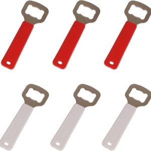 6 abridores de botellas de cerveza, abrebotellas simples de acero inoxidable para cocina, bar y restaurante, herramientas de fiesta de boda 6 abridores de botellas de cerveza, abrebotellas simples de acero inoxidable para cocina, bar y restaurante, herramientas de fiesta de boda