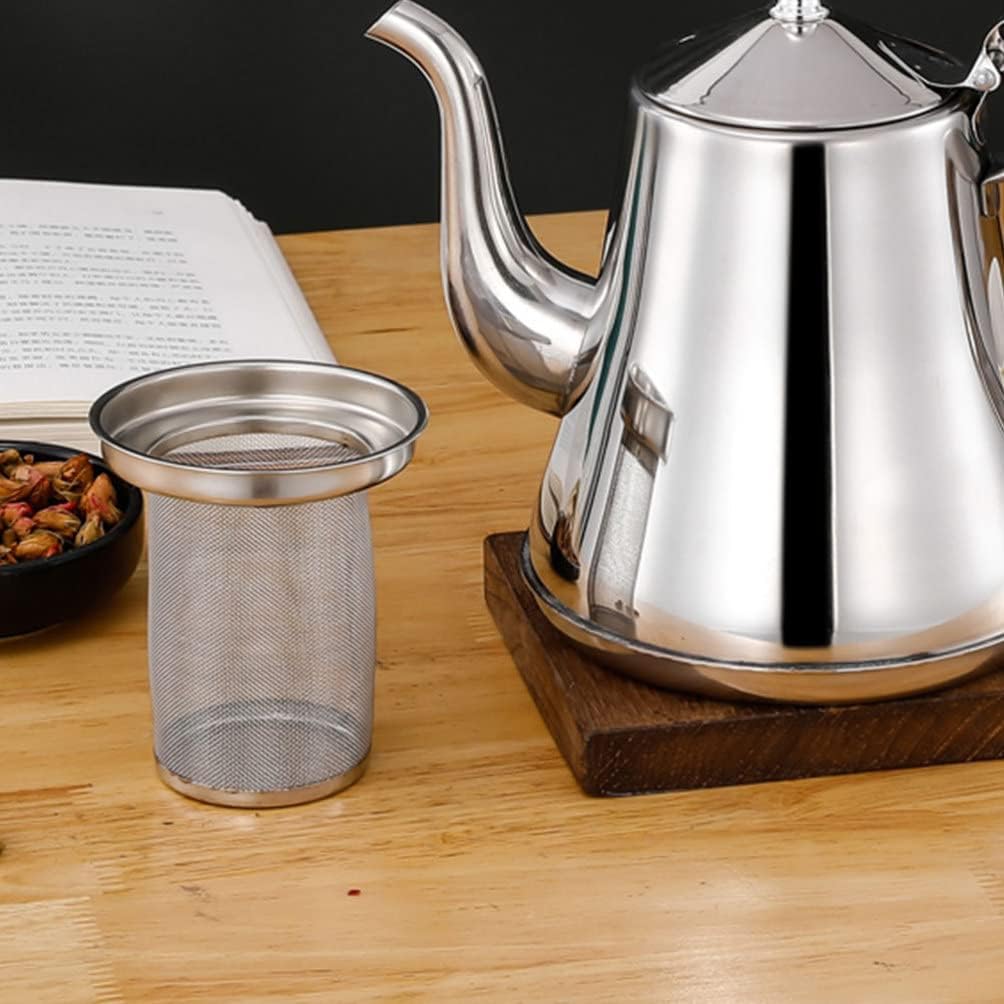 Kichvoe Yerba Mate Cup – Filtro de té de acero inoxidable, tetera de metal, filtro de malla de repuesto, filtro de hojas de té sueltas, cesta más