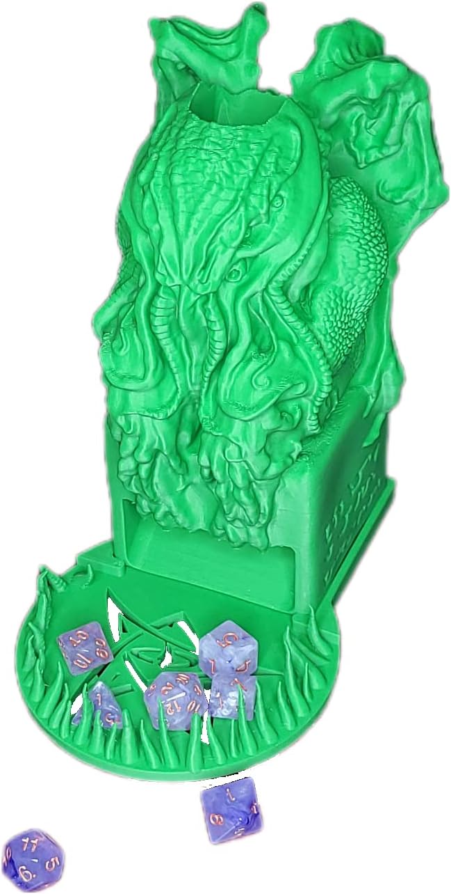 Dreaded Cthulhu – Torre de dados (torre + bandeja de tentáculos, verde)