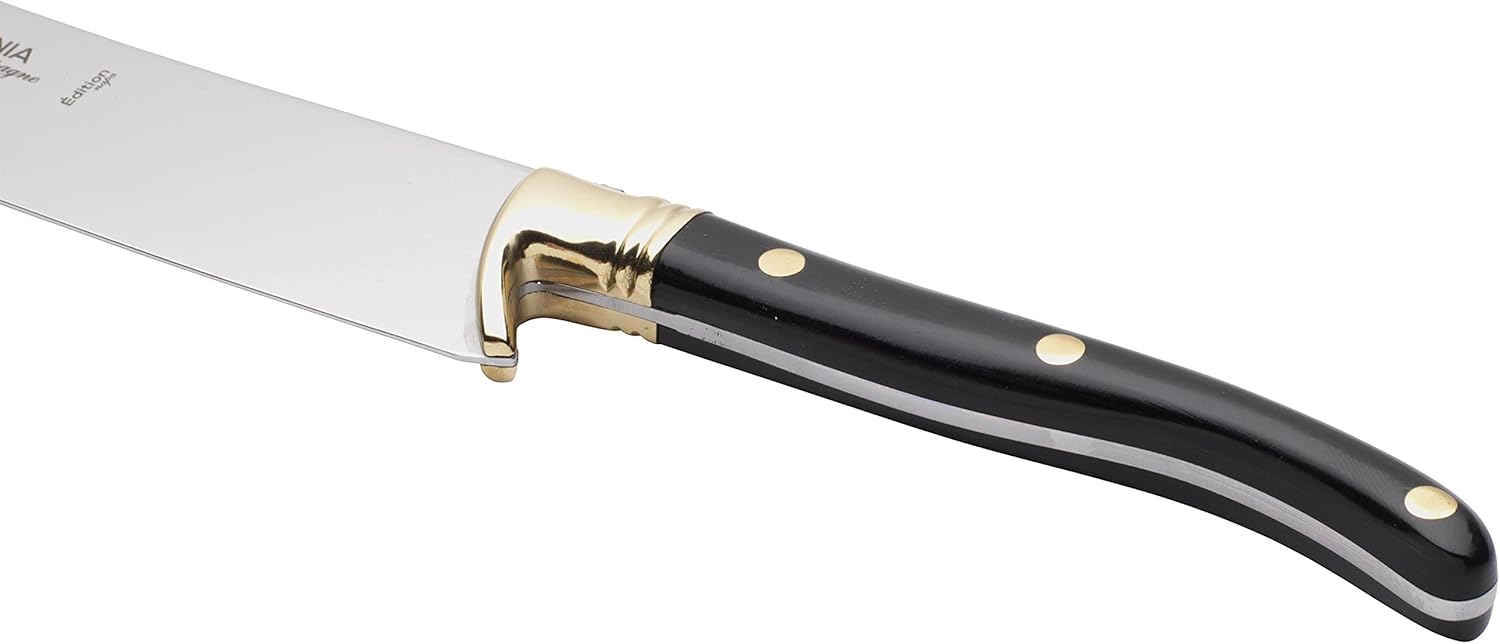 California Champagne Saber Company – Madera negra – Espada hecha a mano en estilo francés Laguiole – Empaquetada en elegante caja de madera de roble