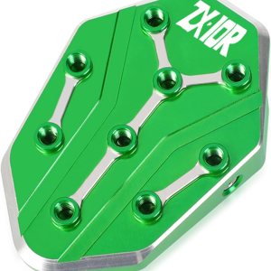 CNC aluminio Motorcycle Kickstand Side Stand Enlarge Extension for Kawasaki Ninja 400 300 650 1000 Z900 Versys650 2010-2023 (Color  Green ZX10R) CNC aluminio Motorcycle Kickstand Side Stand Enlarge Extension for Kawasaki Ninja 400 300 650 1000 Z900 Versys650 2010-2023 (Color  Green ZX10R)