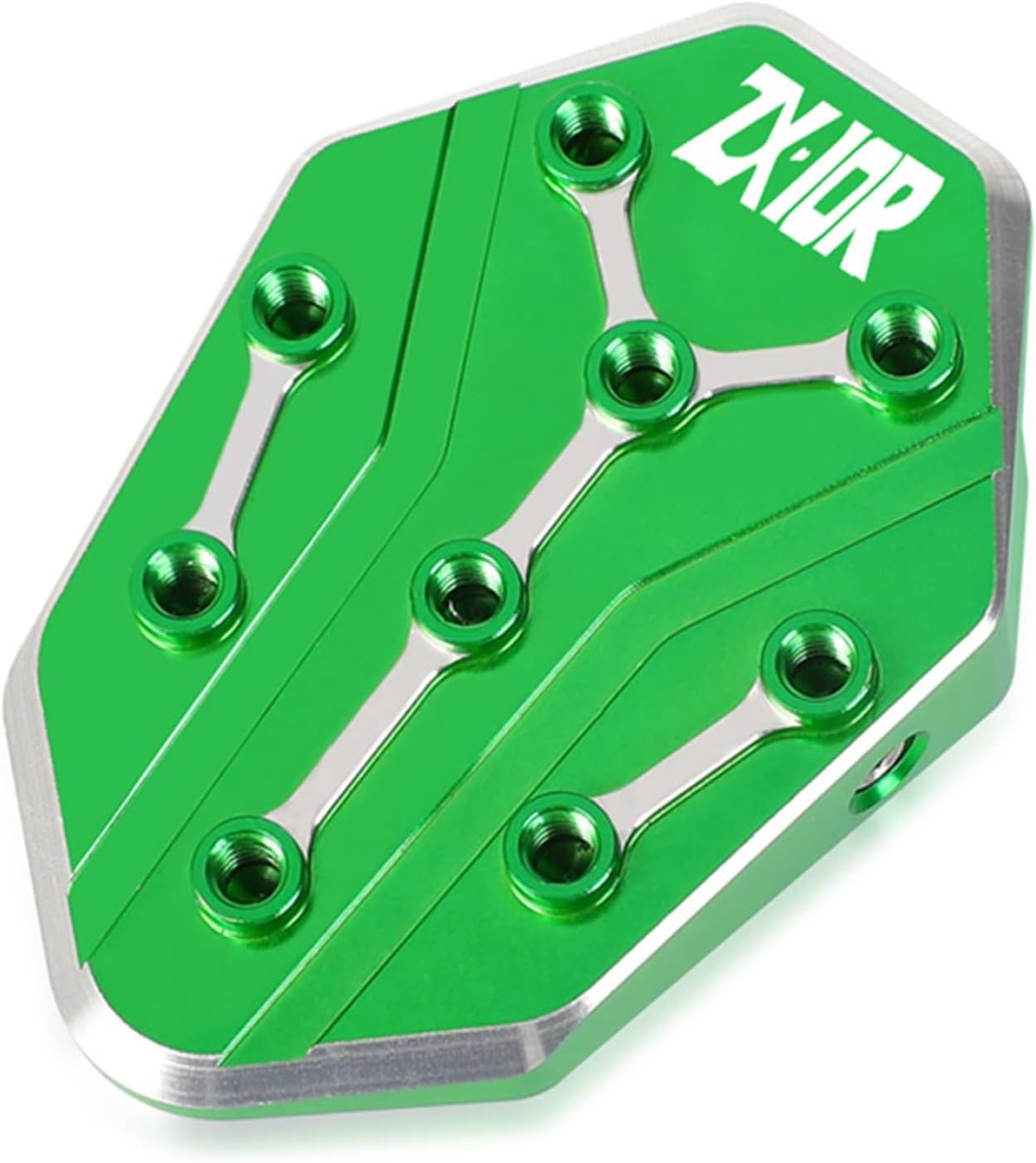 CNC aluminio Motorcycle Kickstand Side Stand Enlarge Extension for Kawasaki Ninja 400 300 650 1000 Z900 Versys650 2010-2023 (Color  Green ZX10R)