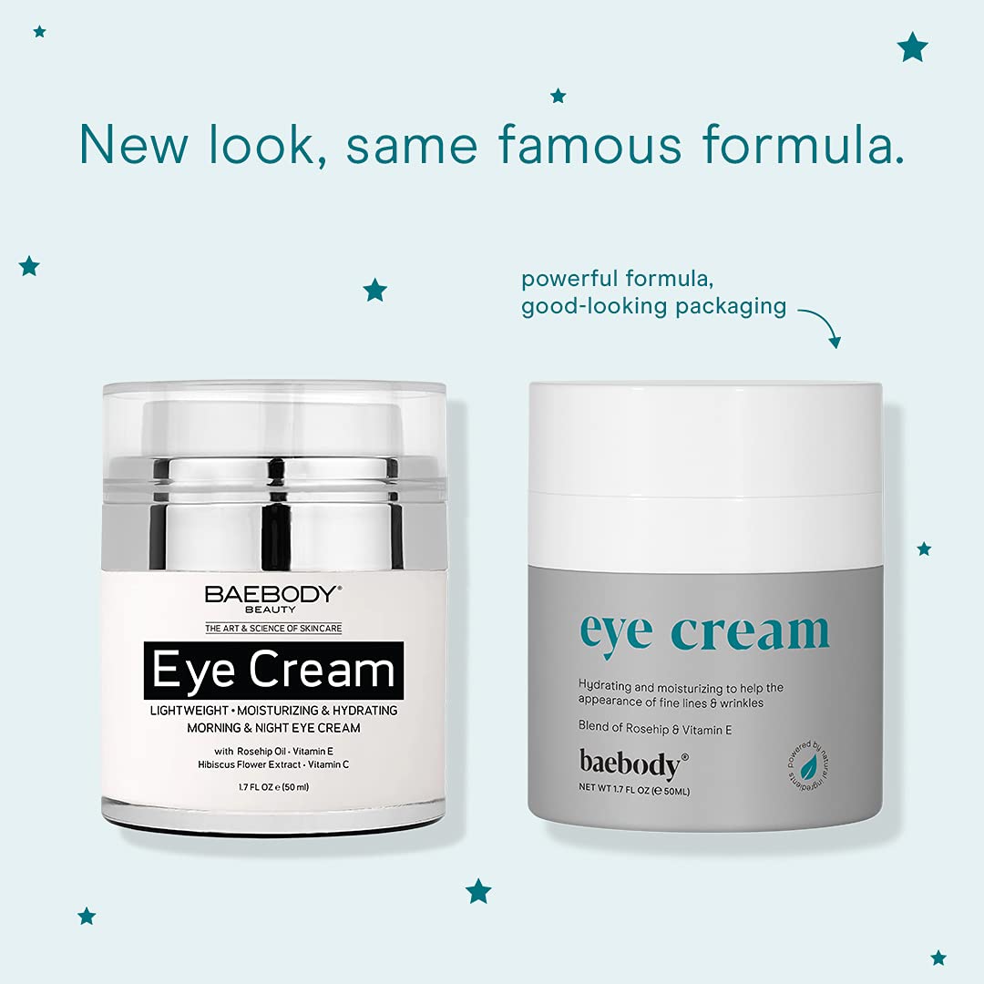 Baebody Crema de ojos aclamada por la crítica  Crema antienvejecimiento debajo de los ojos para ojeras  Crema nutritiva para ojos para hinchazón y