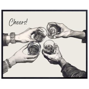 Bar Decor – Cocktail Party Decorations – Kitchen Wall Art – Posters for Men – Man cave Wall Decor – Cafe Wall Art & Decor – Cheers Sign – Dining Bar Decor – Cocktail Party Decorations – Kitchen Wall Art – Posters for Men – Man cave Wall Decor – Cafe Wall Art & Decor – Cheers Sign – Dining