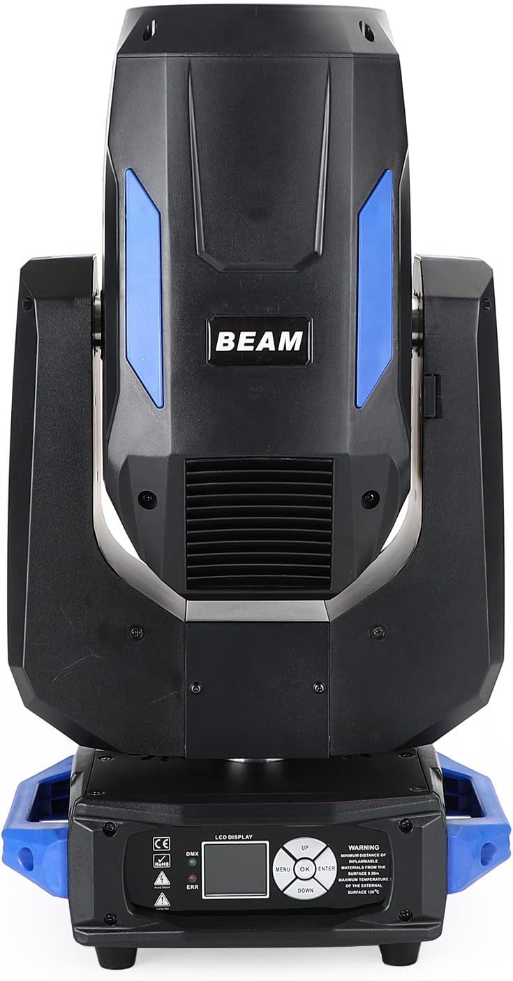 Topteng Cabezal móvil de luz de 260 W, efecto arcoíris, luces de DJ, cabeza móvil, 260 W, 10R, luz de haz de cabeza móvil Sharpy 3 en 1, iluminación