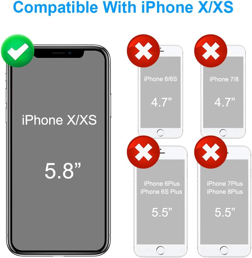 Mitywah Funda a prueba de golpes compatible con iPhone XXS, funda protectora de cuerpo completo impermeable con aleación de aluminio resistente a