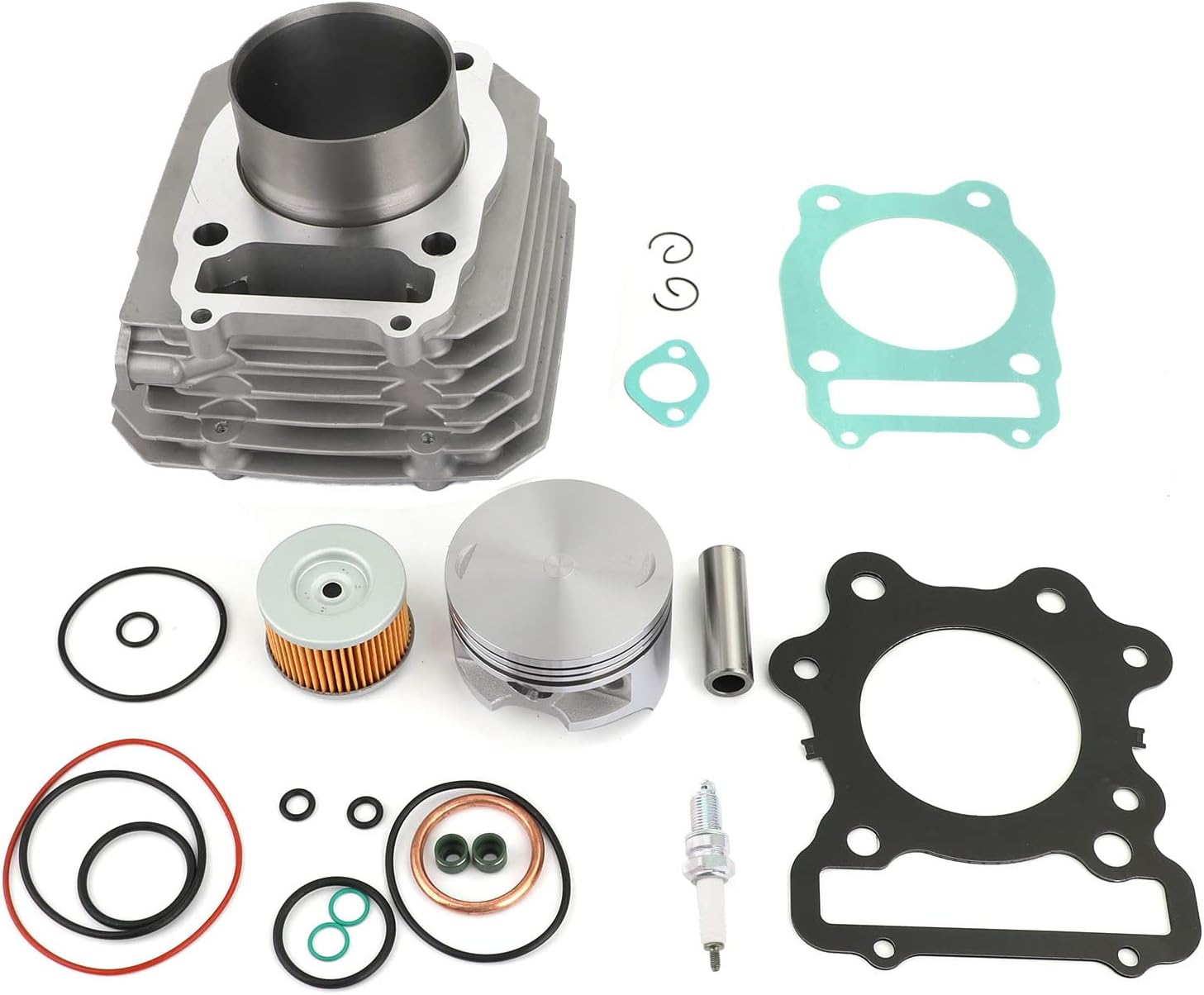 Kit de pistón de cilindro de 2.913 in, kit de reconstrucción de extremo superior del cilindro y anillo de pistón para Honda FourTrax 300 TRX300 2×4